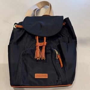 Dooney & Bourke Black and Brown Backpack